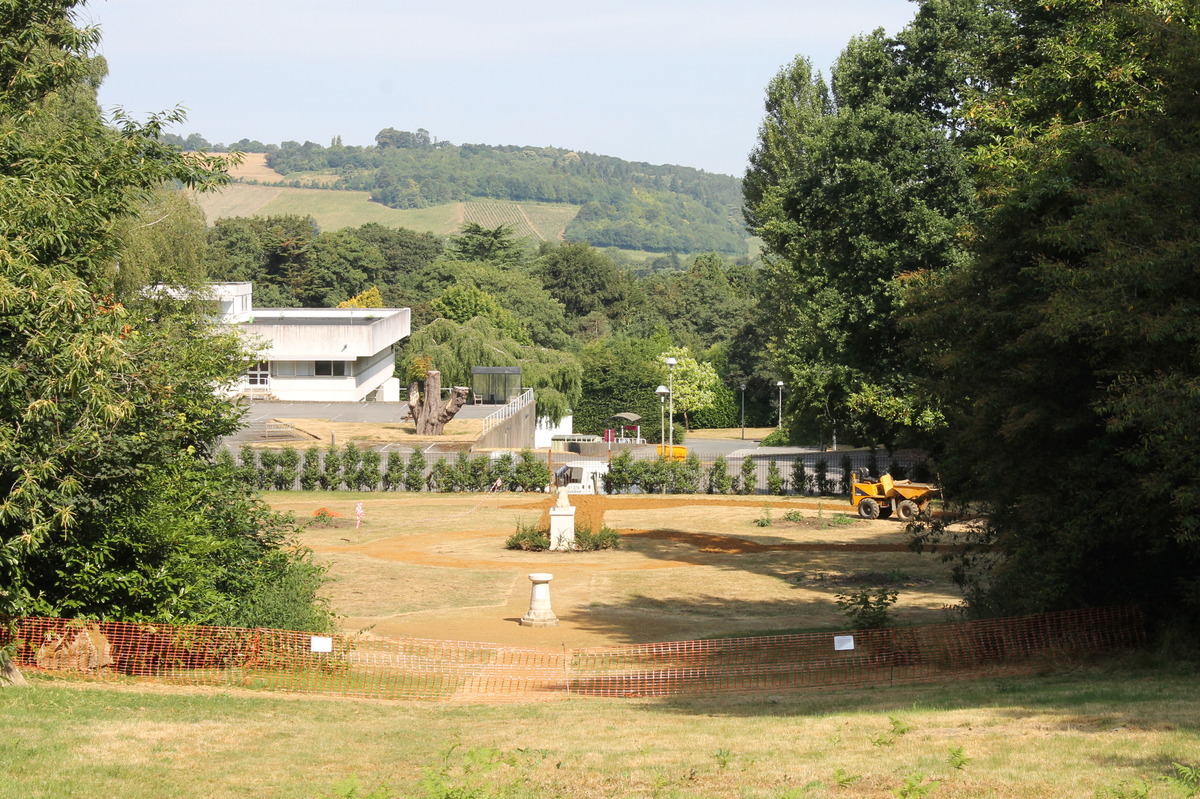 contractor on drainage work, 9 July